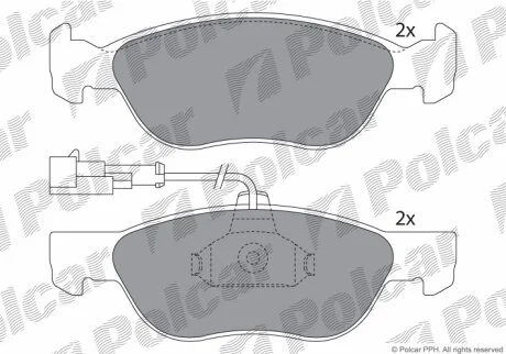 Тормозные колодки Polcar IE181243