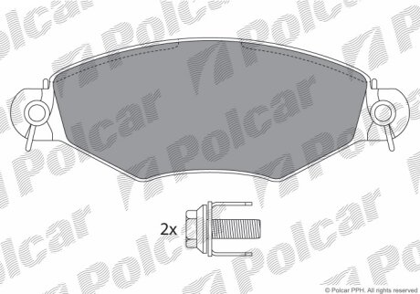Тормозные колодки Polcar IE181255-702