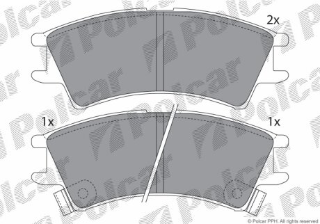 Тормозные колодки Polcar IE181268