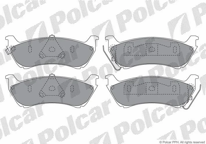 Тормозные колодки Polcar IE181277 (фото 1)