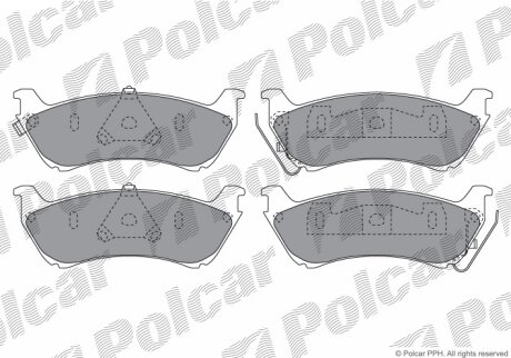 Тормозные колодки Polcar IE181277