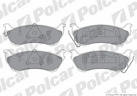 Тормозные колодки Polcar IE181277