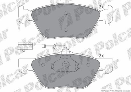 Тормозные колодки Polcar IE181283