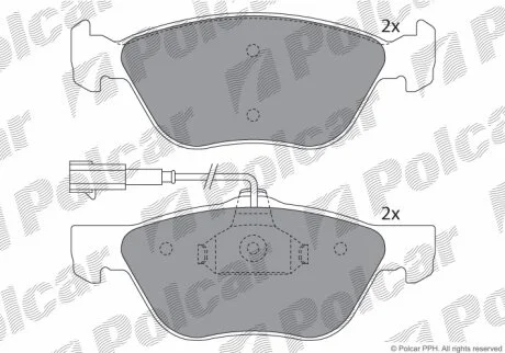 Тормозные колодки Polcar IE181283