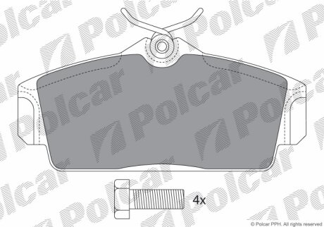 Тормозные колодки Polcar IE181290-700