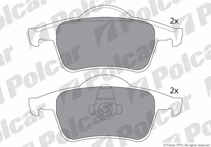 Тормозные колодки Polcar IE181298 (фото 1)