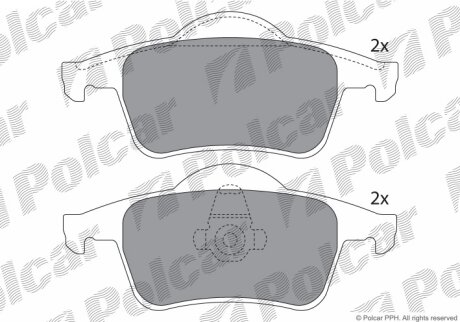 Тормозные колодки Polcar IE181298