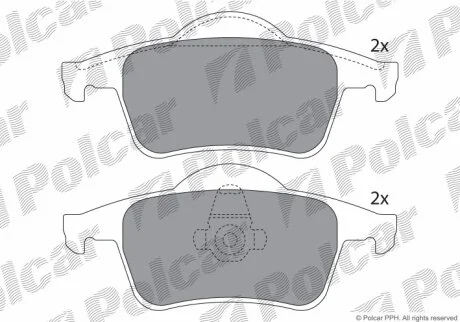 Тормозные колодки Polcar IE181298