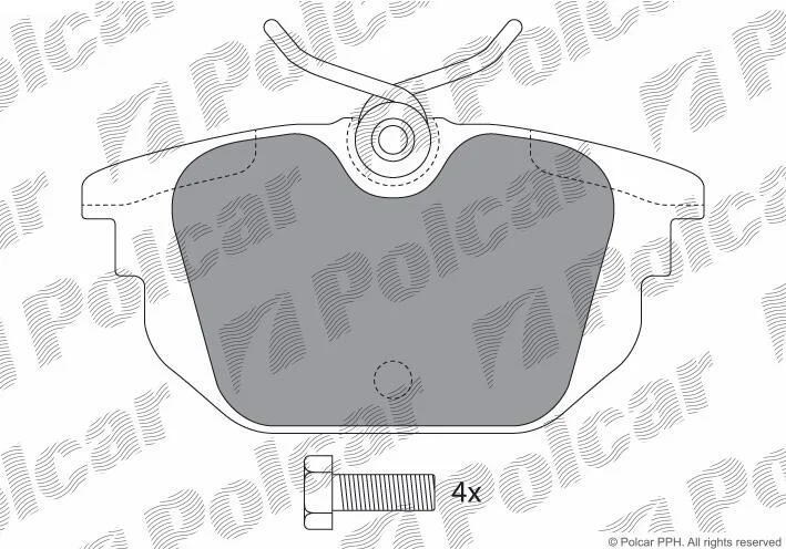 Гальмівні колодки Polcar IE181307-700 (фото 1)