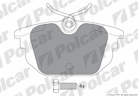 Тормозные колодки Polcar IE181307-700