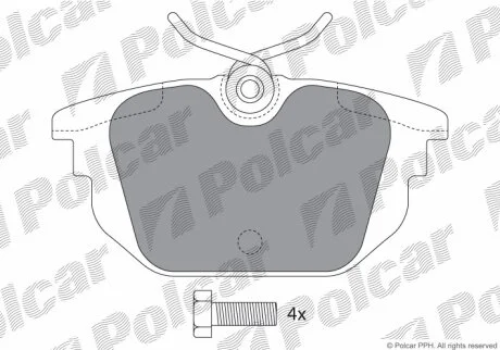 Гальмівні колодки Polcar IE181307-700