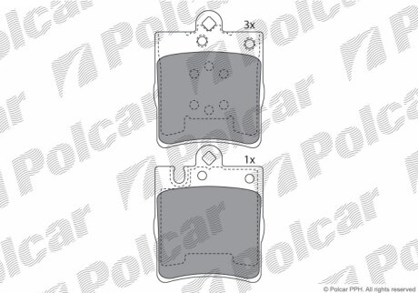 Тормозные колодки Polcar IE181312