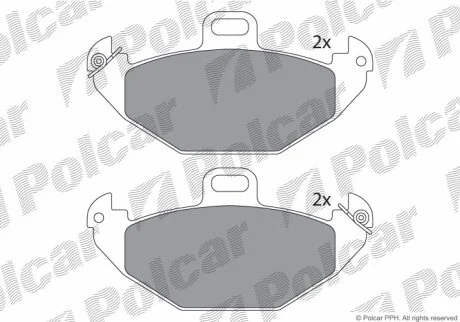 Тормозные колодки Polcar IE181314