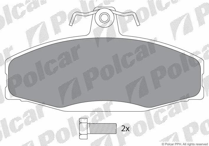 Гальмівні колодки Polcar IE181317-700 (фото 1)