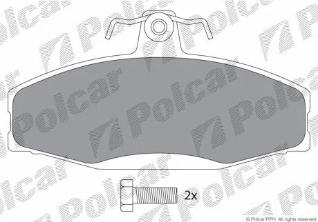 Гальмівні колодки Polcar IE181317-700