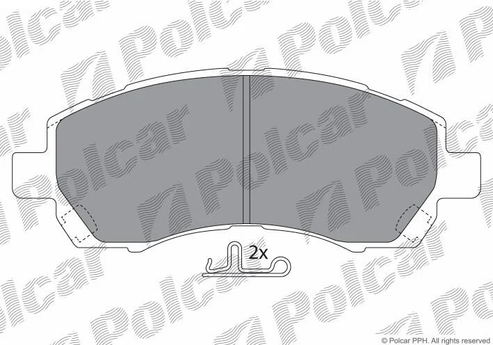 Тормозные колодки Polcar IE181318 (фото 1)