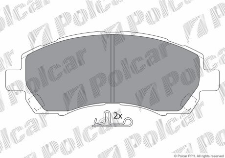 Тормозные колодки Polcar IE181318