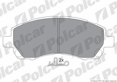 Тормозные колодки Polcar IE181318