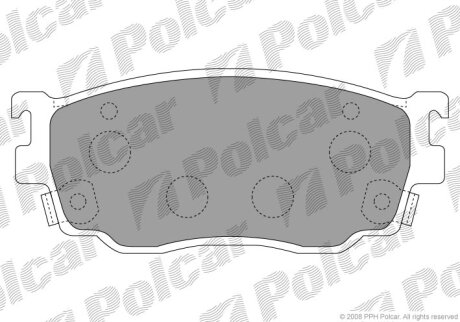 Гальмівні колодки Polcar IE181334