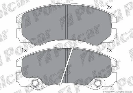Тормозные колодки Polcar IE181354