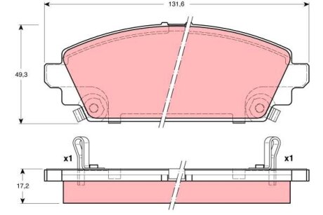Гальмівні колодки Polcar IE181359-701