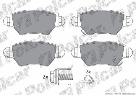 Тормозные колодки Polcar IE181363-702