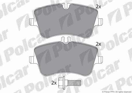 Тормозные колодки Polcar IE181369-701