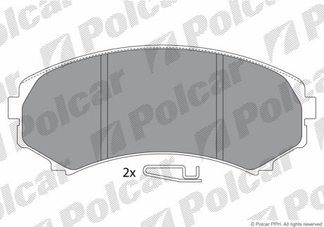 Тормозные колодки Polcar IE181374
