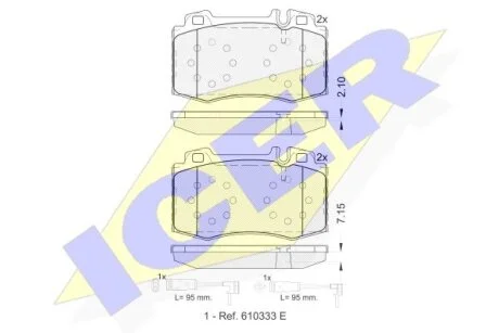 Тормозные колодки Polcar IE181389-203