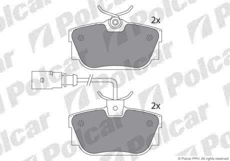 Гальмівні колодки Polcar IE181393-700