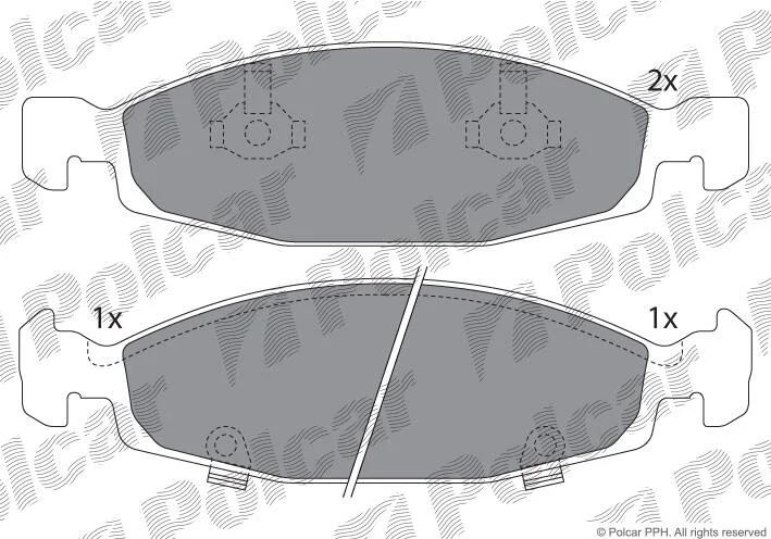 Тормозные колодки Polcar IE181398 (фото 1)