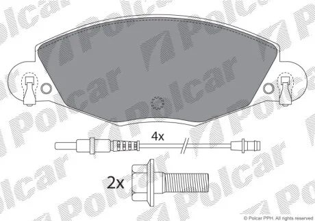 Тормозные колодки Polcar IE181406-701