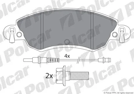 Тормозные колодки Polcar IE181420-701