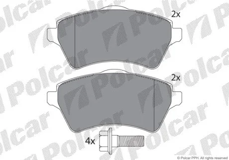 Тормозные колодки Polcar IE181428-701