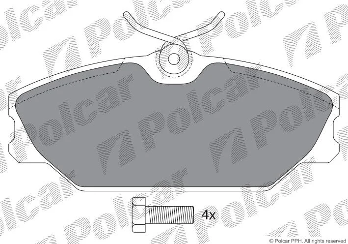 Тормозные колодки Polcar IE181438-700 (фото 1)