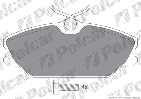 Гальмівні колодки Polcar IE181438-700