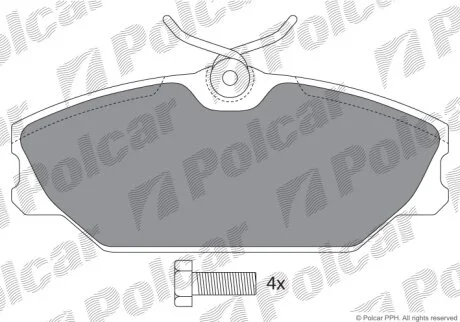 Тормозные колодки Polcar IE181438-700