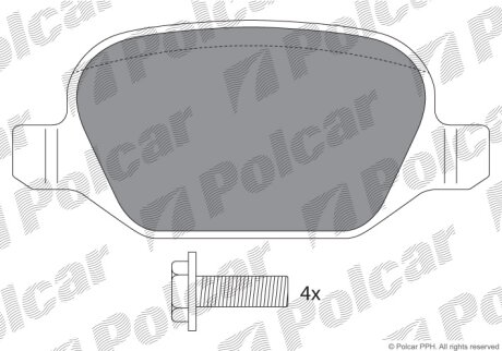 Гальмівні колодки Polcar IE181502-703