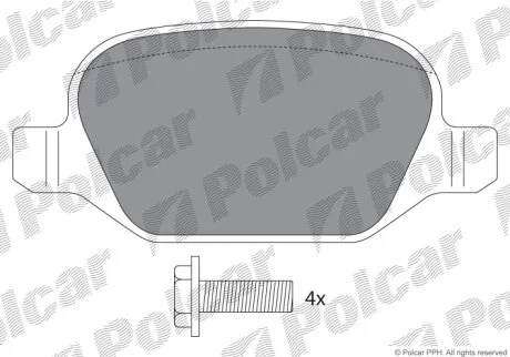 Тормозные колодки Polcar IE181502-703