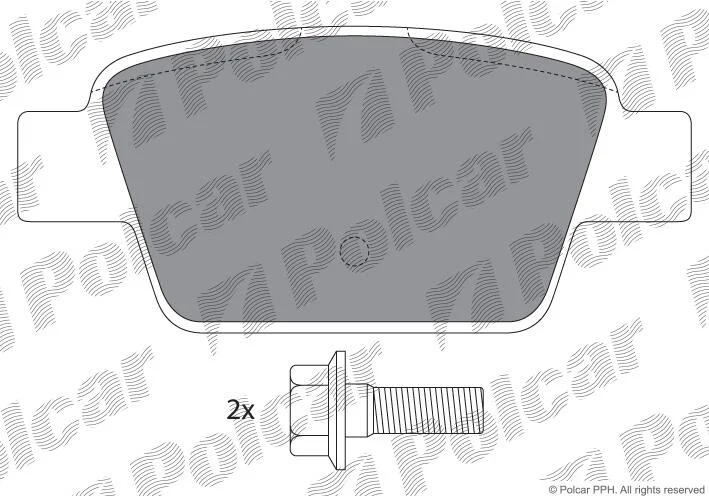 Гальмівні колодки Polcar IE181503-701 (фото 1)