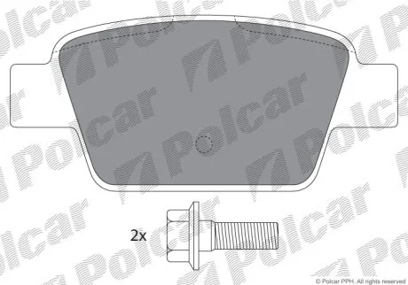 Гальмівні колодки Polcar IE181503-701