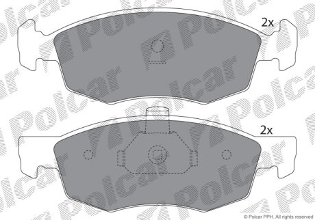 Гальмівні колодки Polcar IE181508