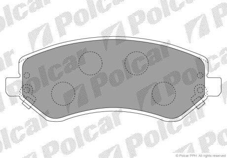 Гальмівні колодки Polcar IE181512