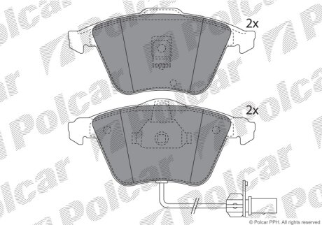 Гальмівні колодки Polcar IE181531