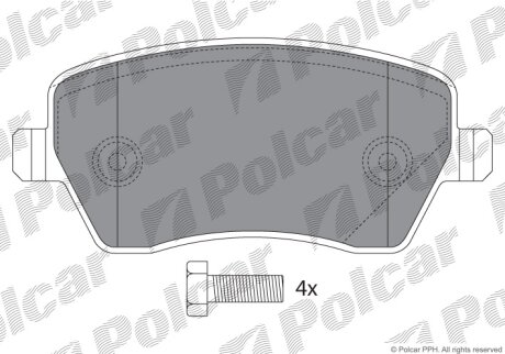 Тормозные колодки Polcar IE181534-700
