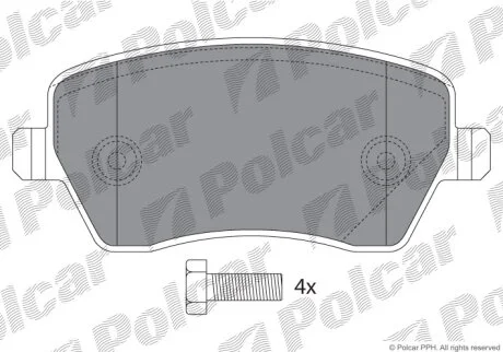 Гальмівні колодки передні Polcar IE181534-700