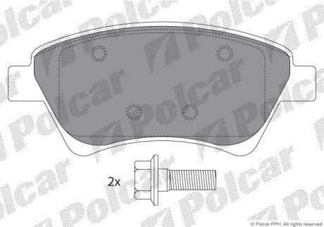 Гальмівні колодки Polcar IE181535-701