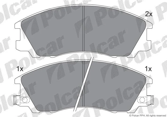 Тормозные колодки Polcar IE181539 (фото 1)