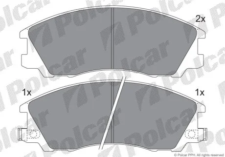 Тормозные колодки Polcar IE181539