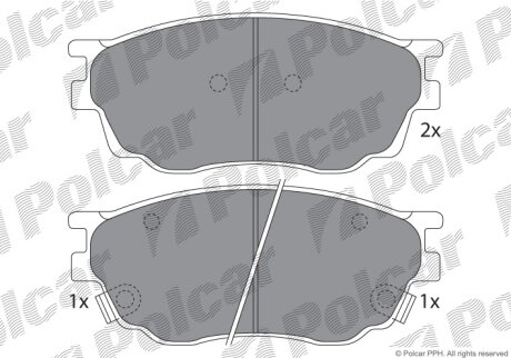 Тормозные колодки Polcar IE181542